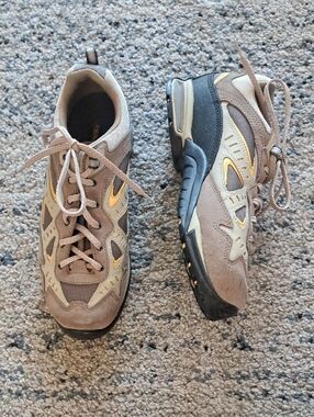 Asolo Tan and Gold Women's Hiking Shoes